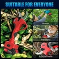 thumbnail image 3 of Electric Pruning Shears Cordless, 1.6"(40mm) Cordless Pruner, 2Pcs 2000mAh Battery Operated Pruning Shears & Electric Tree Pruner, SK5 Steel Blades Battery Powered Pruning Shears JOVANT, 3 of 6
