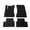Black, variant on Ikon Motorsports Floor Mats Compatible With 2020-2025 Mercedes-Benz C118 CLA-Class, Red Nylon Car Auto Front Rear Carpets Liner 4PC Set Protector