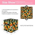 thumbnail image 2 of RATGDN Collapsible Fabric Cube Storage Bin with Double Handles for Living Room Bedroom Office Black - Orange Juice Fruit, 2 of 7