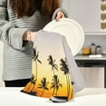 thumbnail image 6 of SKYSONIC 6 Pack Hawaiian Sunset Kitchen Towels Soft Highly Absorbent Dish Towels Reusable Tea Towels Set 28 x 18 Inch, 6 of 7