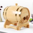 thumbnail image 4 of Dispensador de cerveza de pino Macarena con soporte para vino color madera 5L Barril de vino, 4 of 7
