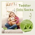 thumbnail image 6 of Toddler Kids Non Slip Socks- 12 Pairs Anti Slip Socks for Girls Boys 1-7 Years Old Everyday Wear, Assorted Colors Children Socks with Grip(#2 Rainbow,5-7 Years), 6 of 6
