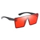 thumbnail image 5 of Gafas de sol para mujer de moda, monturas grandes, lentes teñidas, gafas, gafas rojo Zulema Gafas de sol de rectángulo de moda, 5 of 6