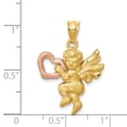 thumbnail image 3 of 14K Two-Tone Gold Charm Pendant 36 mm 20 Satin Angel, 3 of 3