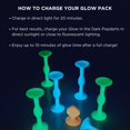 thumbnail image 3 of Set de juego Popdarts Glow Pack Glow in The Dark (azul/verde), 3 of 7