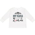 thumbnail image 3 of Inktastic My Nana Grandma Loves Me Girls Girls Long Sleeve Toddler T-Shirt, 3 of 5