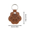 thumbnail image 2 of BKER Pet Memorial Keychain Keepsake Handmade Leather Pet Hair Holder For Decorating Home Living Room, 2 of 3