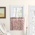 thumbnail image 5 of Ricardo  Rod Pocket with header Kitchen Curtains - Tier, Swag or Insert Valance (Sold Separately) Black 84"W x 30"L Tier Pair(42"W per Tier), 5 of 5