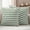Sage Green White, variant on Blue Brown Stripes Outdoor Waterproof Pillow Covers, Abstract Geometric Ombre Wave Stripe Decorative Square Throw Pillowcase Sofa Cushion Sham for Patio/Couch/Chair, 16"x16" 2 Pack