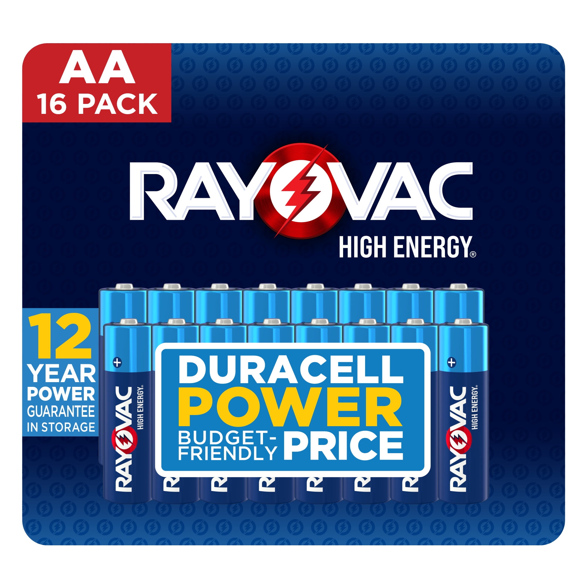 (2 pack) Rayovac High Energy AA Batteries (16 Pack), Double A Batteries