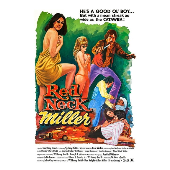 Redneck Miller Poster 12x16 Print on Metal Sign 12in x 16in Multi-Color Square Adults Best Posters