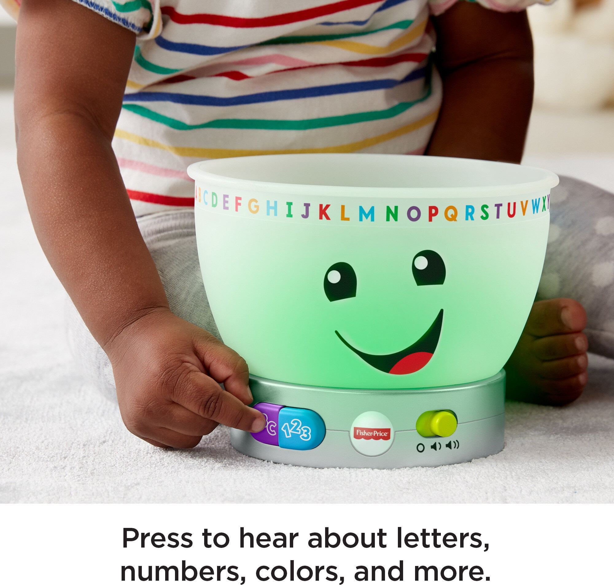 Fisher-Price Laugh & Learn Magic Color Mixing Bowl Baby & Toddler Learning Toy, 7 Pieces