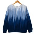 thumbnail image 4 of AJHSAKLt Sweatshirt for Women Graphic Crewneck Tops Loose Fitting Pullover Printed Long Sleeved Versatile Casual Sweater Essentials Hoodie Dark Blue, 4 of 8
