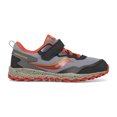 thumbnail image 2 of Saucony Peregrine KDZ A/C 58992K Kids 13.5 Gray Red Trail Running Shoes ZOGG59, 2 of 5