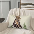 thumbnail image 5 of Daiia Vintage Cowboy Riding Horse Bedding Waterproof Pillow Protector Zippered Queen – Bed Bug Proof Pillow Encasement-16"x24", 5 of 6