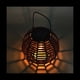 thumbnail image 4 of LáMpara Colgante de RatáN Solar, Luz Solar Tejida de RatáN de Hierro, Linterna Colgante Solar para JardíN, Luz Colgante Decorativa para Patio A, 4 of 9