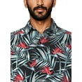 thumbnail image 4 of Cafe Luna Men's and Big Men's Printed Floral Textured Short Sleeve Woven Shirt, Size S-4XL, 4 of 7