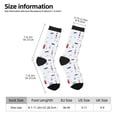 thumbnail image 2 of Honeii Nautical Lighthouse Sailboat Print Adult Socks,Crew Socks,Casual Calf Socks,Daily Wear Socks for Men & Women, Perfect for Sports, Casual and Everyday Use, 2 of 6