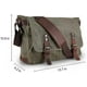 thumbnail image 4 of Bolsa de mensajero impermeable para hombre, bolsa de hombro de lona con cuerpo cruzado, bolsa de hombro para ordenador portátil F Feliz Sencillez, 4 of 5