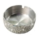 thumbnail image 2 of Cenicero de cristal de acero inoxidable | Cenicero redondo de escritorio de 3 ranuras con pedrería | Diseño ornamental moderno | 8.5x8.5x3cm | Uso de mesa a prueba de viento para la oficina en casa, 2 of 6