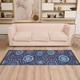 thumbnail image 2 of Yayeee Runner Rug for Bedroom 2'x6' Machine Washable Hallway Non Slip Mat, Blue Fireworks Pattern, 2 of 8