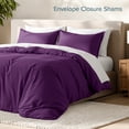 thumbnail image 6 of Bare Home Luxury Duvet Cover and Sham Set - Premium 1800 Collection - Ultra-Soft - Twin/Twin-XL, Plum, 2-Pieces, 6 of 10