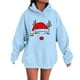 thumbnail image 4 of MHFRRA Sudadera con Capucha para Parejas, Divertida y A Juego, de Manga Larga, Estilo Informal y Deportivo Azul, 4 of 5