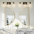 thumbnail image 6 of Gold Half Circle Mirror- Half Moon Mirror Metal Frame DIY for Bathroom, Bedroom, Living Room, Cloakroom, Entryway Home Decor x1, 6 of 18