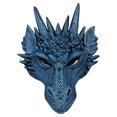 thumbnail image 1 of Cateissary Máscara de dragón esencial para fiestas de Halloween para amantes del cosplay Máscara de cosplay Máscara de cosplay Máscara de Kits de decoración para fiestas Azul, 1 of 6