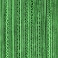 thumbnail image 1 of Ahgly Company Indoor Square Abstract Emerald Green Modern Area Rugs, 3' Square, 1 of 4