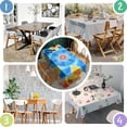 thumbnail image 5 of Colorful Rainbow Tie Dye Spiral Pattern Rectangle Tablecloth 60"x102",Waterproof Polyester Rectangle Table Cloth, Wipeable Spillproof Polyester Tablecloth for Dining, Camping, Indoor and Outdoor, 5 of 6