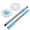 Blue, variant on Upgraded 360 Degrees Rotating Spin Mop Head, Base, Handle Replacement Microfiber Spin Mop, 2 Microfiber Mop Refills Set Combo