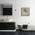 thumbnail image 2 of Stupell Industries Beige Elephant Bathroom Tub Animals & Insects Painting Black Framed Art Print Wall Art, 2 of 8