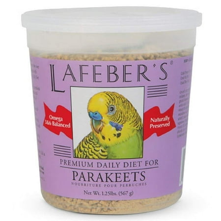 Lafeber Premium Pellets (Lafeber's Premium Daily Diet Pellets for Parakeets 1.25 lb, Free of artificial food colors & dyes By)