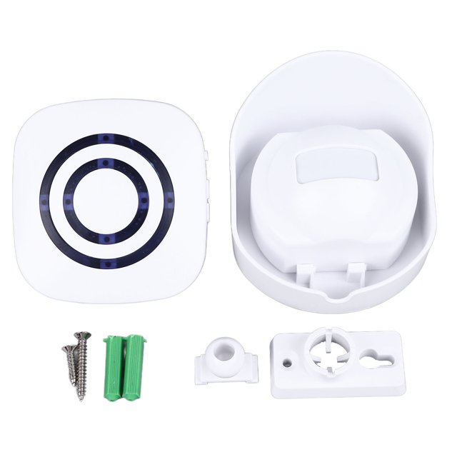 Timbre con Sensor de movimiento infrarrojo, 38 tonos de llamada, puerta de entrada inalámbrica, alerta de entrada de bienvenida, enchufe estadounidense de 110-240V para pasarela de garaje