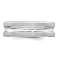 thumbnail image 3 of Solid 925 Sterling Silver 7mm Matte Brushed Finish Unique Men's Wedding Band Ring Size 12.5, 3 of 5