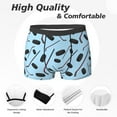 thumbnail image 2 of Men's Boxer Briefs, blue Hockey sticks pucks cute Soft Comfy Mens Underwear Boxer Briefs Breathable With Widen Waist, 2 of 7