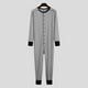 thumbnail image 2 of KIHOUT Liquidación de tallas grandes para mujer, pijama de una pieza con botones a rayas para adultos, ropa de dormir suave de manga larga, conjunto de pijama para mujer, ropa de estar por casa de, 2 of 4