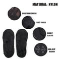 thumbnail image 3 of Unique Bargains 5 Pairs Invisible Lace Socks Sexy Fashion Breathable Soft No Show Socks for Women Black, 3 of 7