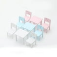 thumbnail image 5 of 3 Pcs Kids Table Chair Simulation Furniture Mini Chair Toy Children Desk Chair Set Furniture Model Chair Model Toy, 5 of 5