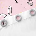 thumbnail image 4 of Cartoon Rabbit Curtains & Drapes Wild Animal Blackout Curtains for Living Room,Watercolor Easter Eggs Curtains Floral Tree Sketch Pines Window Curtains 42''Wx63''L, 4 of 5