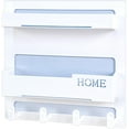 thumbnail image 2 of Floating Shelves for Bedside, Cute Room Decor Aesthetic, Wall Mount Self Stick On, Teen Room Decor,Cool Stuff for Bedroom& Livingroom Storage and Organization, White Finish (4 Hooks), 2 of 6
