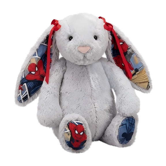 Cute Jellytextured Spider Themed Bunny Plush Toy, Soft Stuffed Animal Toy, Decorative Plush Ornament For Collection,Home Decor,Play Holiday Gift Giving