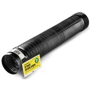 Flex-Drain 54022 Flexible Expandable Drain Pipe, Perforated Black Polyethylene, 4 in. x 8 ft. - Quantity 1