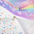 thumbnail image 4 of spefrowx Sparkly Rainbow Bow Twin Duvet Cover for Teens, Dreamy Glitter Star Print Twin Bedding, Stars Reversible, 2-Piece, 1 Duvet Cover and 1 Pillowcase, 4 of 6