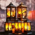 thumbnail image 7 of Happy date Halloween LED Lantern Lights, Vintage Style Flameless Lantern Skull Skeleton Decorative Lamp for Halloween Home Indoor Outdoor Bar Decoration, 7 of 7