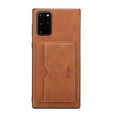 thumbnail image 3 of Galaxy Note 20 Wallet Case, Allytech PU Leather Slim Shell Back Cover Credit Cards Holder Kickstand Anti-scratch Shockproof Anti-slip Wallet Case Cover for Samsung Galaxy Note 20, Brown, 3 of 7