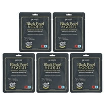 Petitfee Black Pearl & Gold Hydrogel Beauty Mask Pack, 5 Sheets, 1.12 oz (32 g) Each