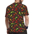 thumbnail image 2 of Wukai Chili2 Print Men's Short-Sleeved Mesh T-Shirt,Quick-Dry Short Sleeve Workout T-Shirt-3X-Large, 2 of 8