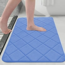 Bath Mat, Non-Slip Absorbent Microfiber Rug Machine Washable for Bathroom Shower Tub Living Room Bedroom Kitchen Floor Mats